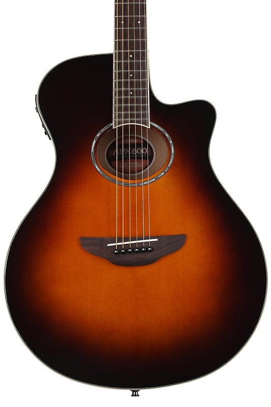 Yamaha APX600 Thin-line Cutaway Acoustic Electric Guitar - Old Violin Sunburst APX600 Thin-line Cutaway Acoustic Electric Guitar