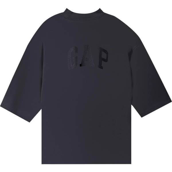 Yeezy Gap Engineered by Balenciaga Dove 3/4 Sleeve T-Shirt, Black