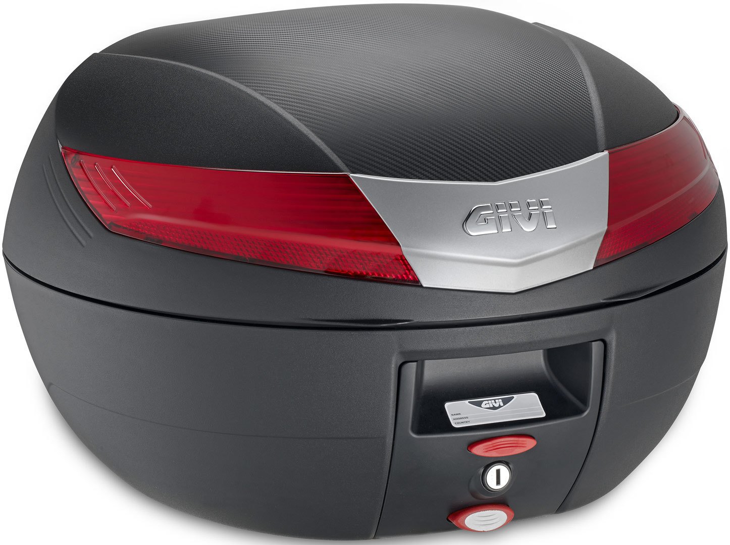 GIVI Monokey V40 Topcase, black/red