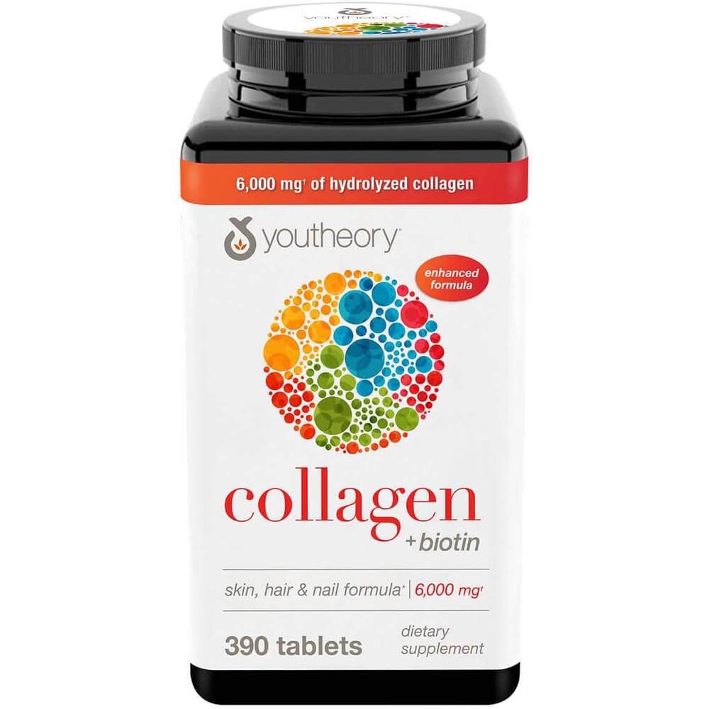 Youtheory Plus Biotin Collagen, 390 Tablets