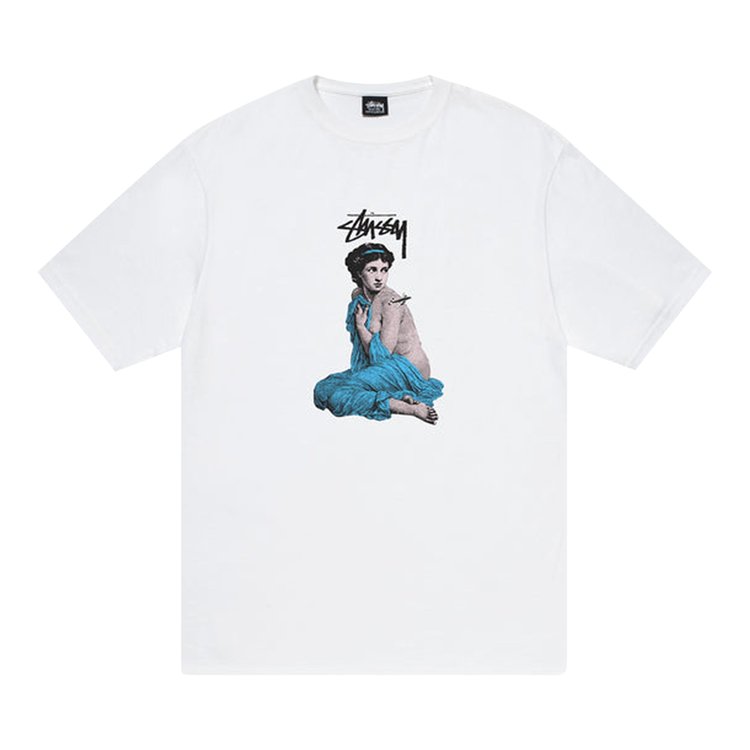 Stussy Lady Rome Tee 'White', white