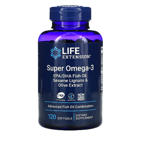 Super Omega-3 120 Softgels Life Extension