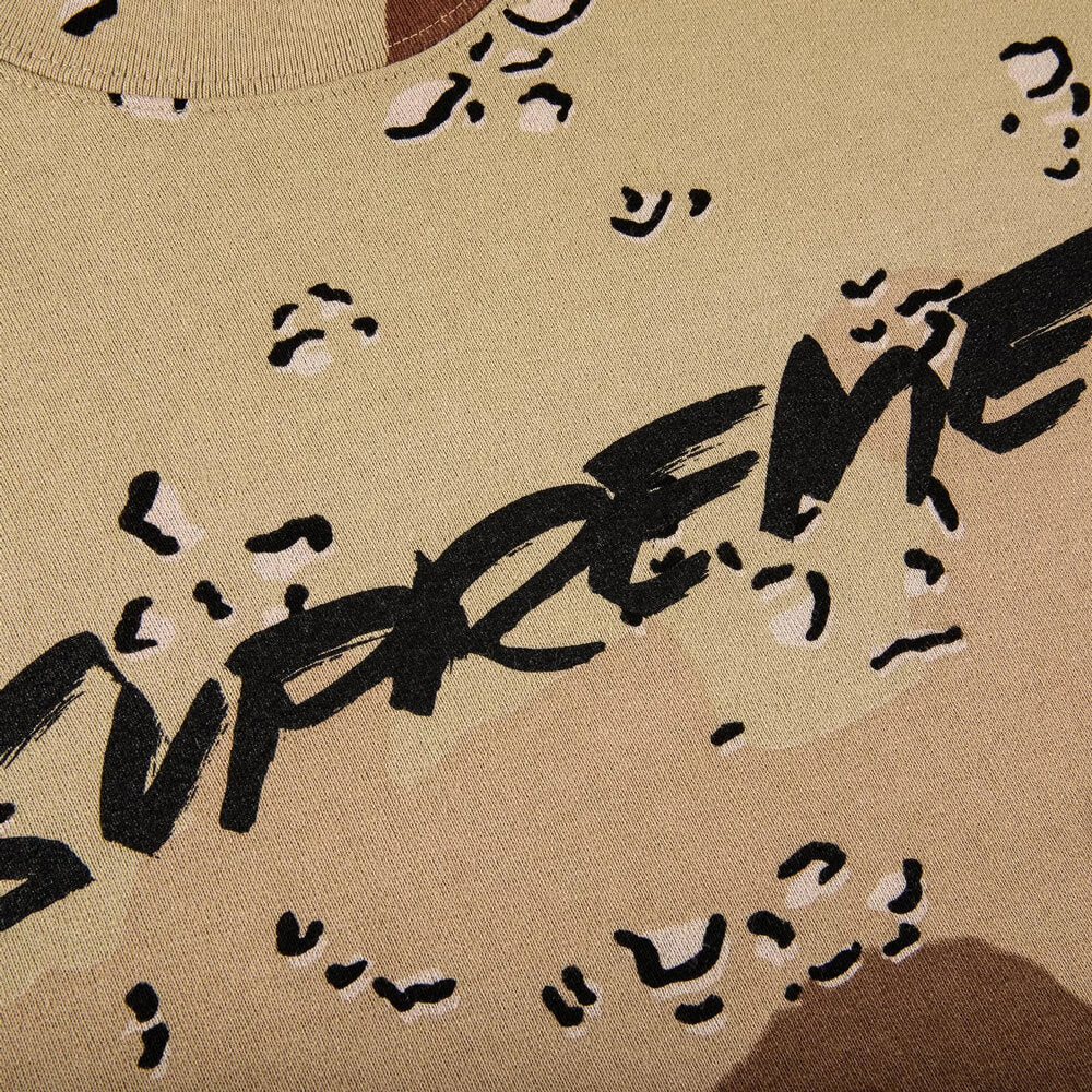 سويت شيرت Supreme Futura Logo Crewneck باللون البني