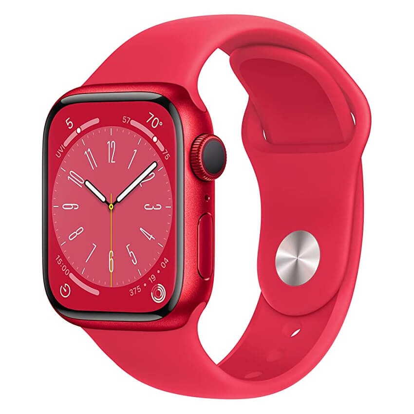 Smartwatch Apple Watch Series 8 (GPS), 41mm, (PRODUCT)RED Aluminum Case/(PRODUCT)RED Sport Band - R