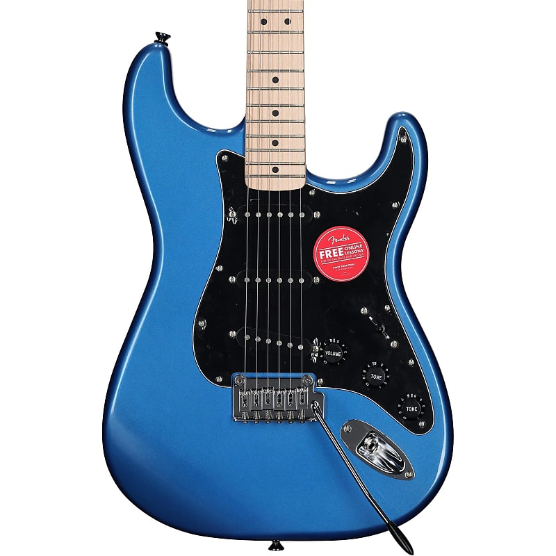 Squier Affinity Stratocaster Electric Guitar with Maple Fingerboard blue Lake Placid Squier Affinity Stratocaster Electric Guitar , with Maple Fingerboard , Lake Placid Blue