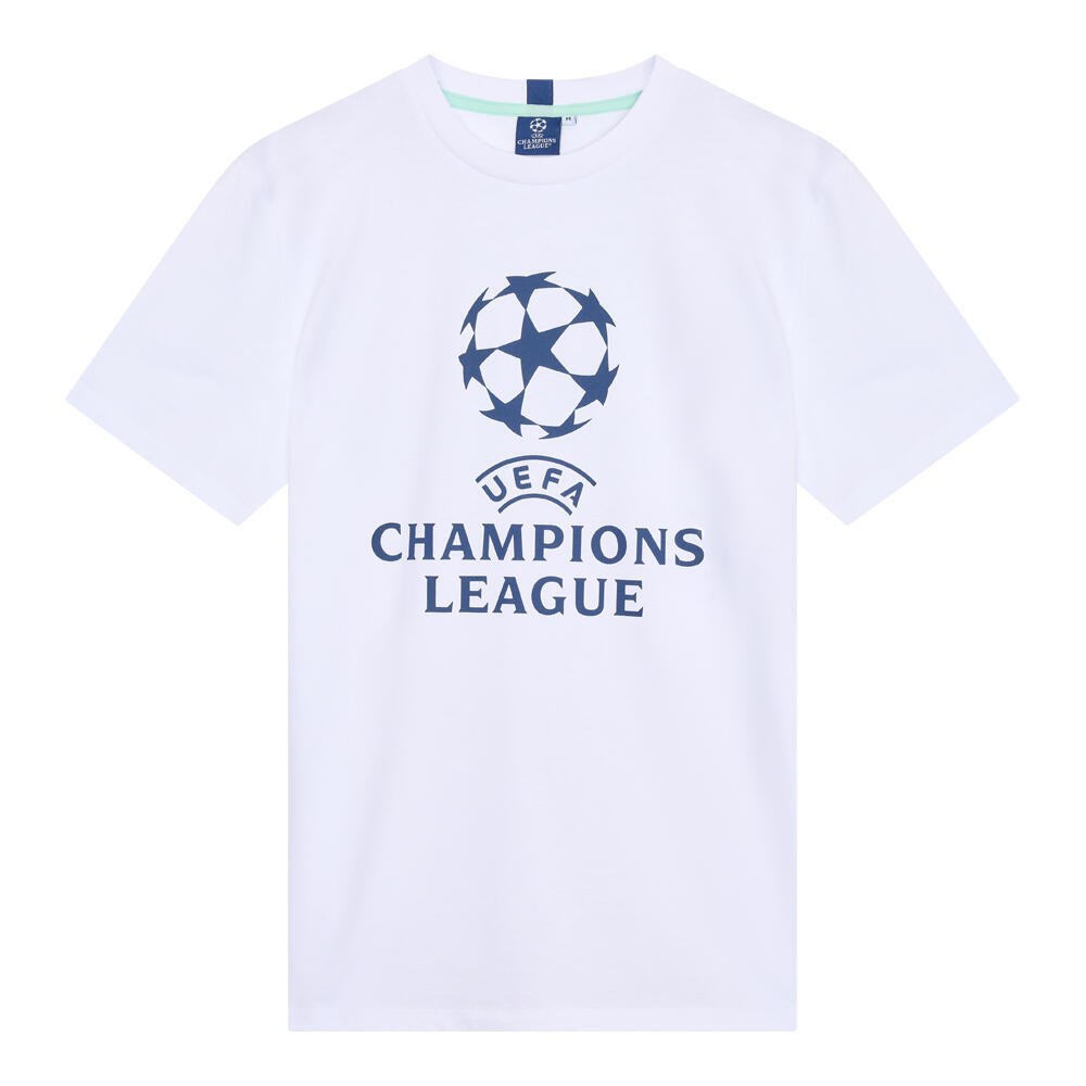 T-shirt with Champions League logo for adults CHAMPIONS LEAGUE, white