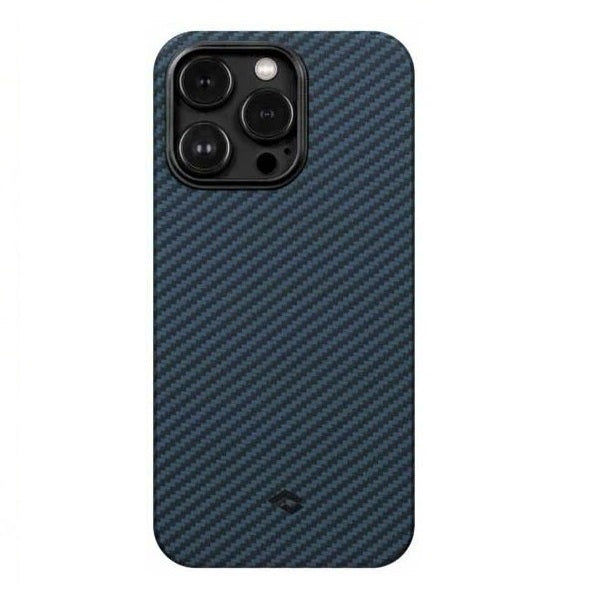 Pitaka MagEz Case 3 for iPhone 14 Pro, 1500D Black/Blue(Twill)