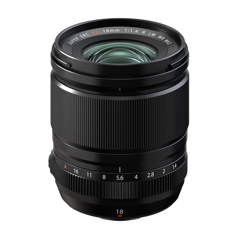 عدسة فوجي فيلم فوجينون XF 18 مم f/1.4 R LM WR، باللون الأسود