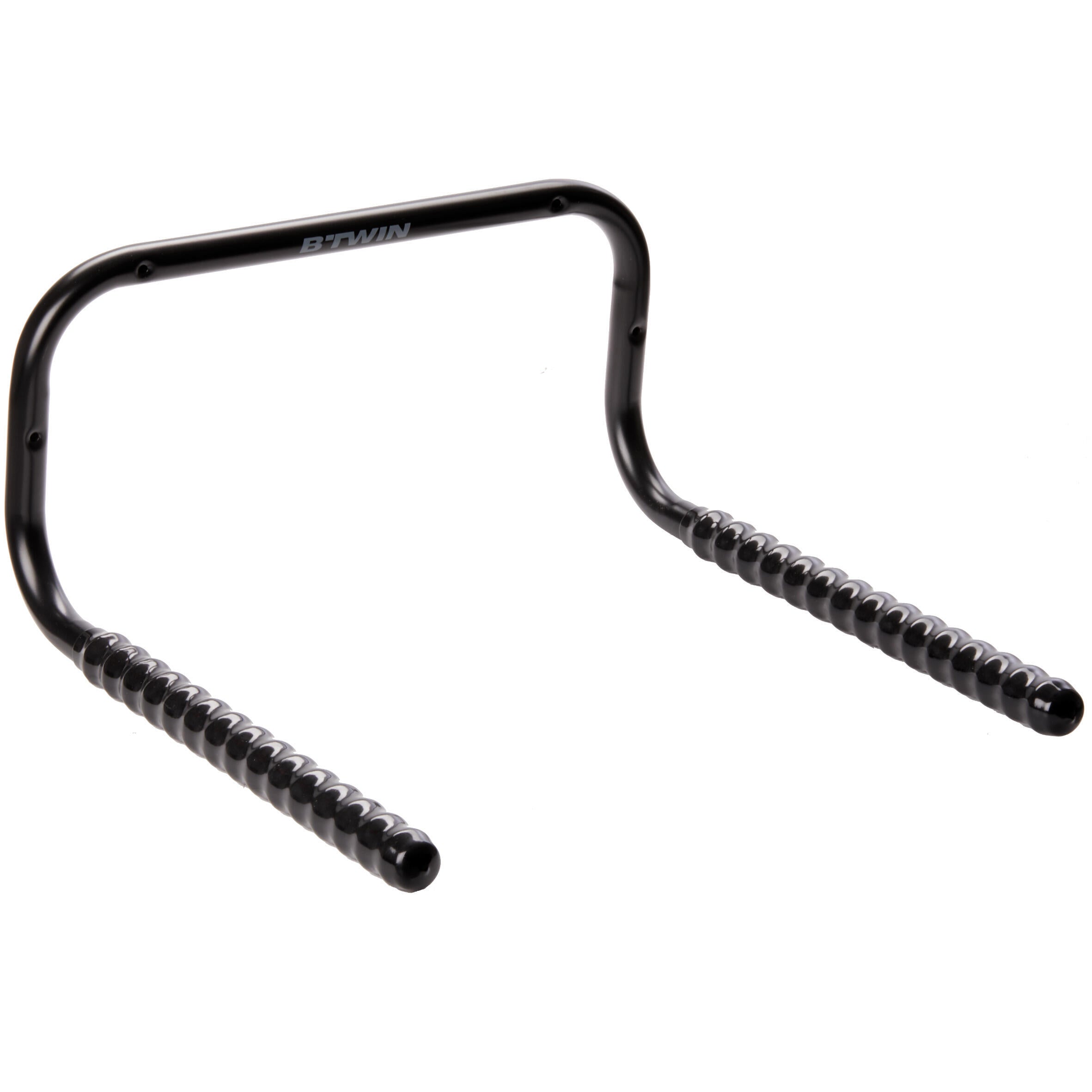 Wall mount for storing 2 bicycles, black Decathlon