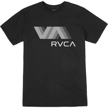 تي شيرت VA RVCA Blur للرجال RVCA، أسود