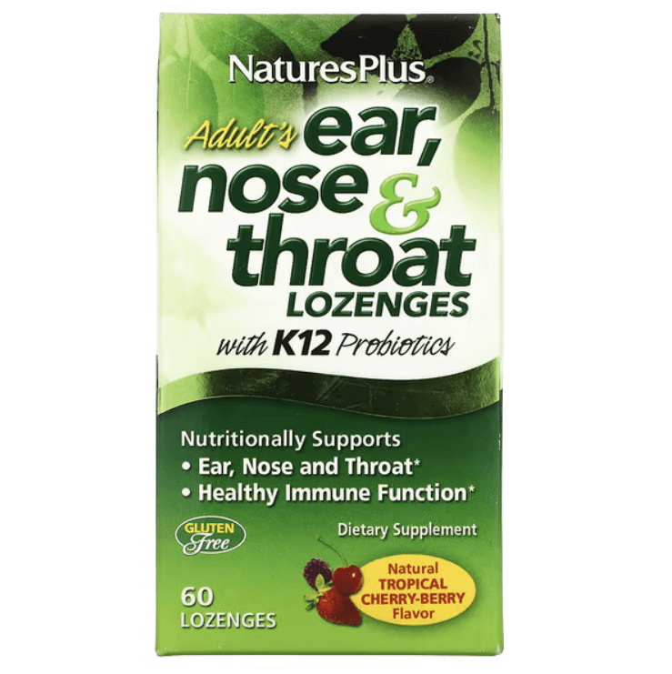 NaturesPlus cough and sore throat lozenges, 60 tablets