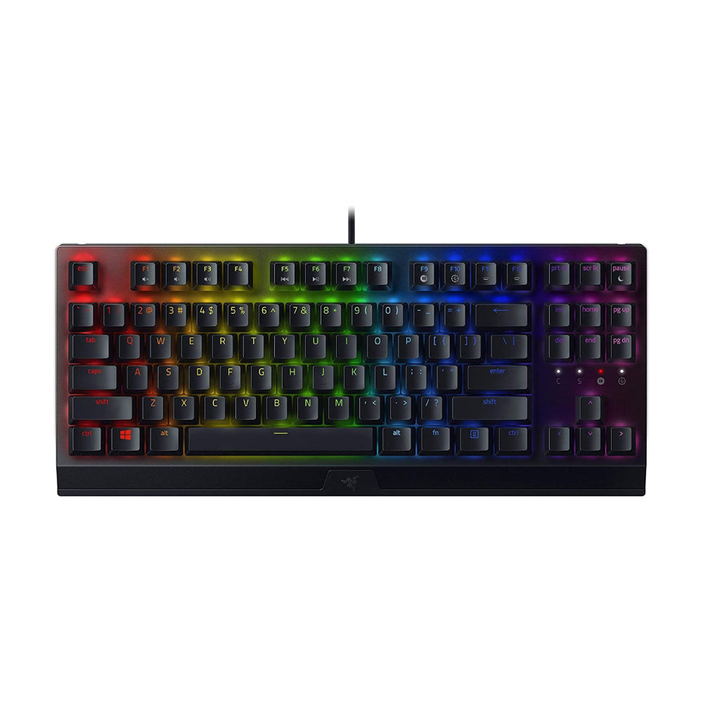 لوحة مفاتيح الألعاب Razer BlackWidow V3 TKL (مفتاح أصفر)، أسود، تصميم إنجليزي