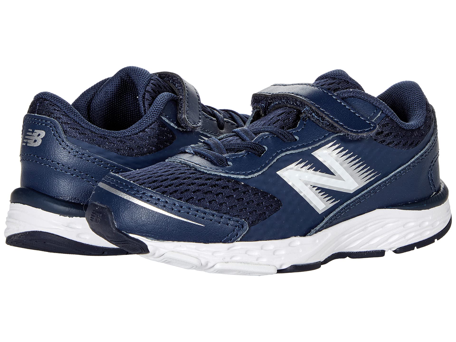 حذاء رياضي للأطفال New Balance 680v6، أزرق داكن/أبيض