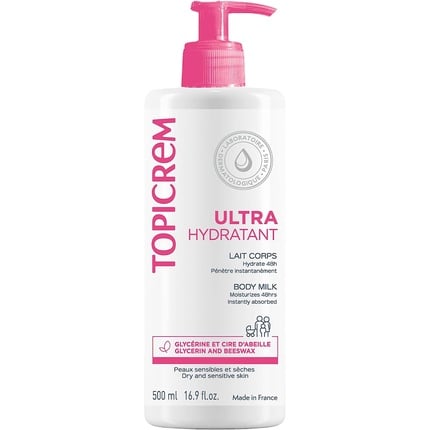 Ultra-moisturizing body milk 500ml, Topicrem