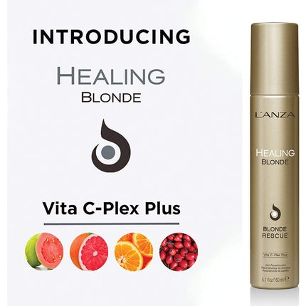 مبيض الشعر Healing Blonde Rescue Leave-in Bleach، معالج للشعر التالف، 5 أونصة سائلة، 100 مل، L'Anza