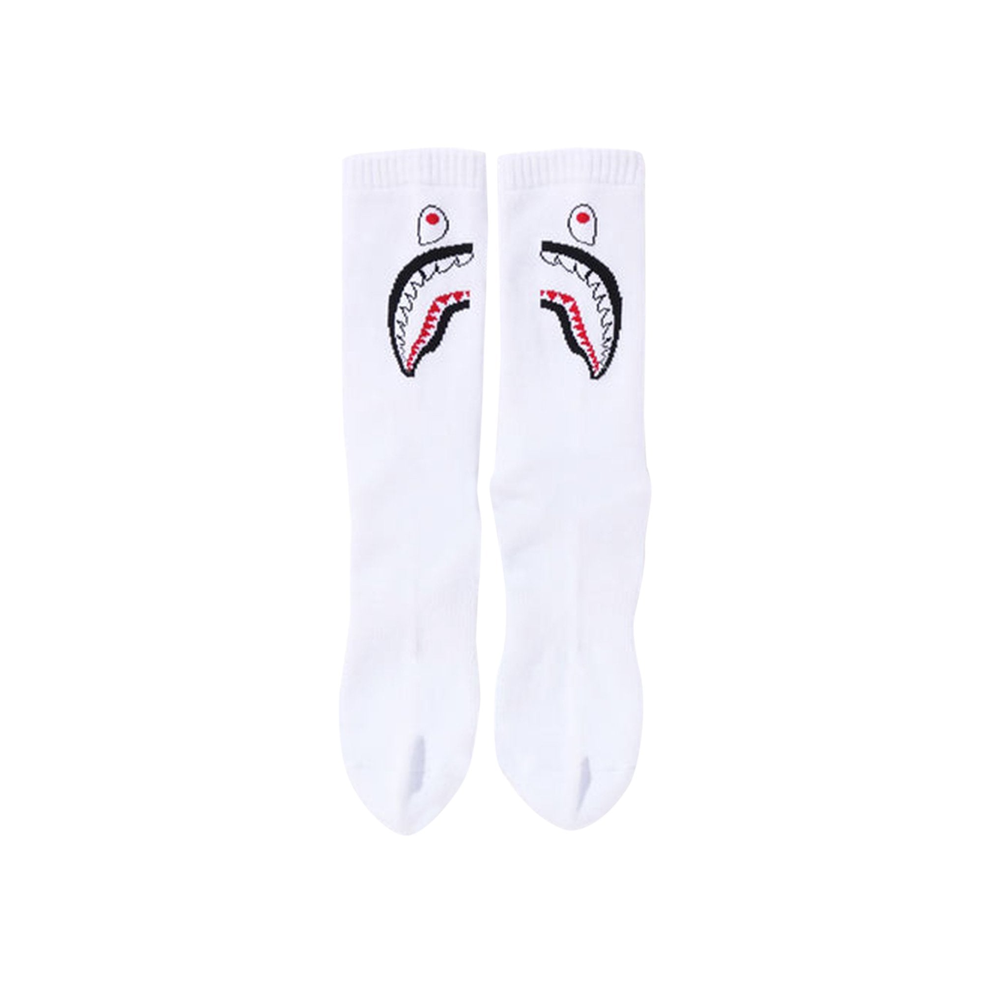 BAPE Shark Socks, White