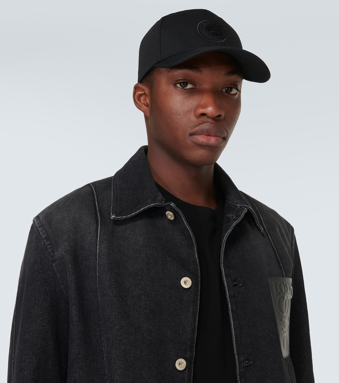 Canada Goose Logo Baseball Cap, Black