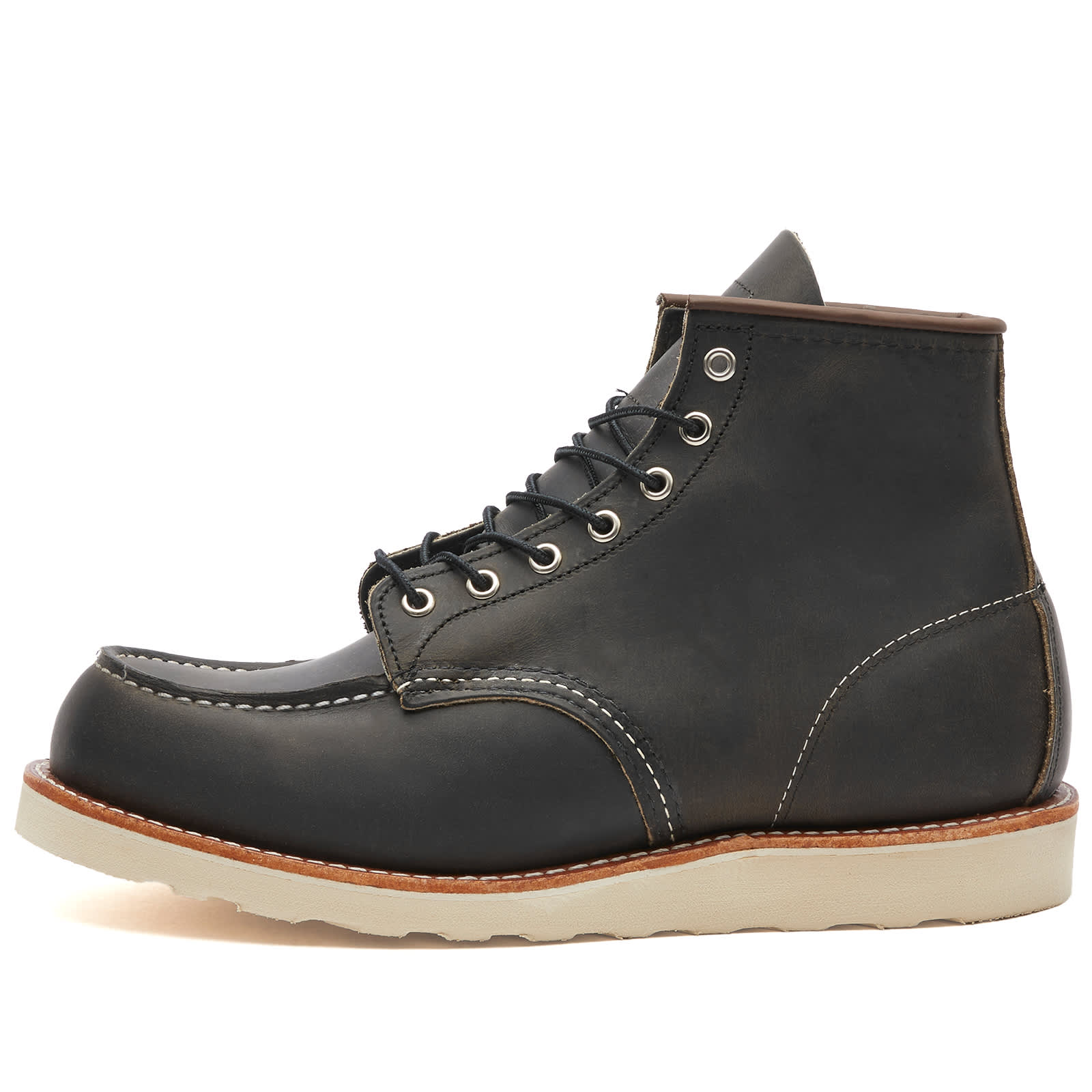 حذاء Red Wing 8890 Heritage Work مقاس 6 بوصات من Moc Toe بلون الفحم الخشن والمتين