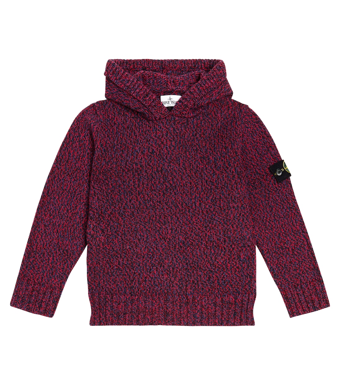 Stone Island Junior melange sweater, red