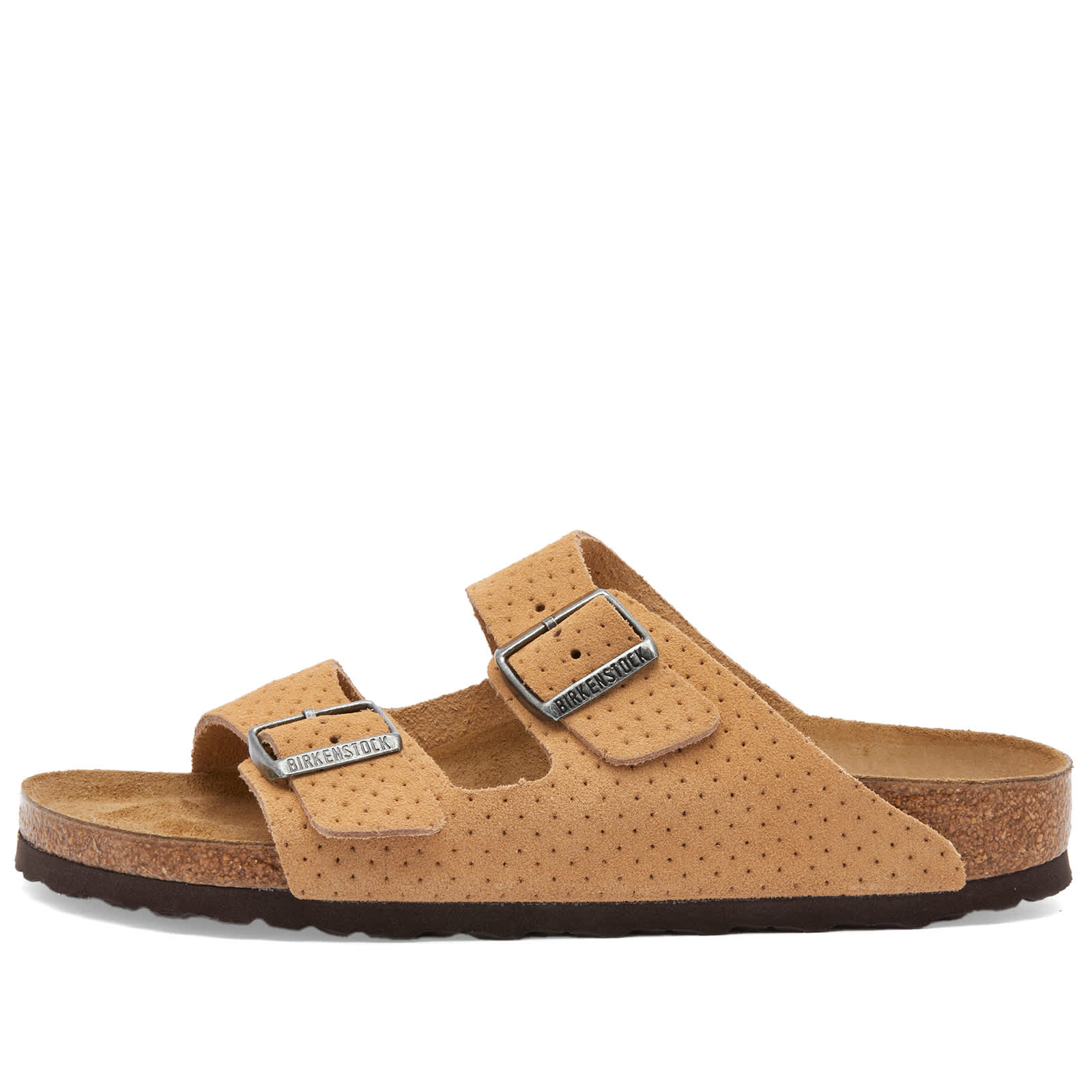 صندل Birkenstock Arizona الجديد باللون البيج المنقوش