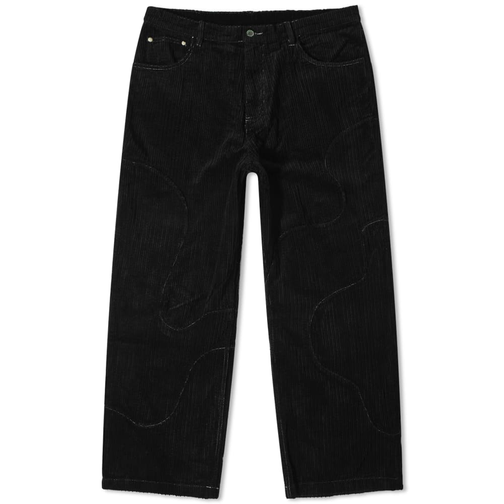 Brain Dead Corduroy Pants with Organic Panels, Black