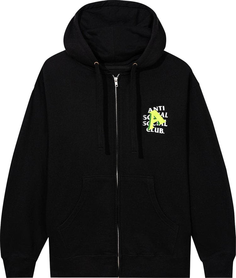 Anti Social Social Club A Is For Zip Hoodie Black