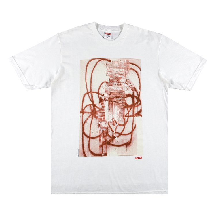 تي شيرت Supreme x Christopher Wool 2001 "White"، باللون الأبيض