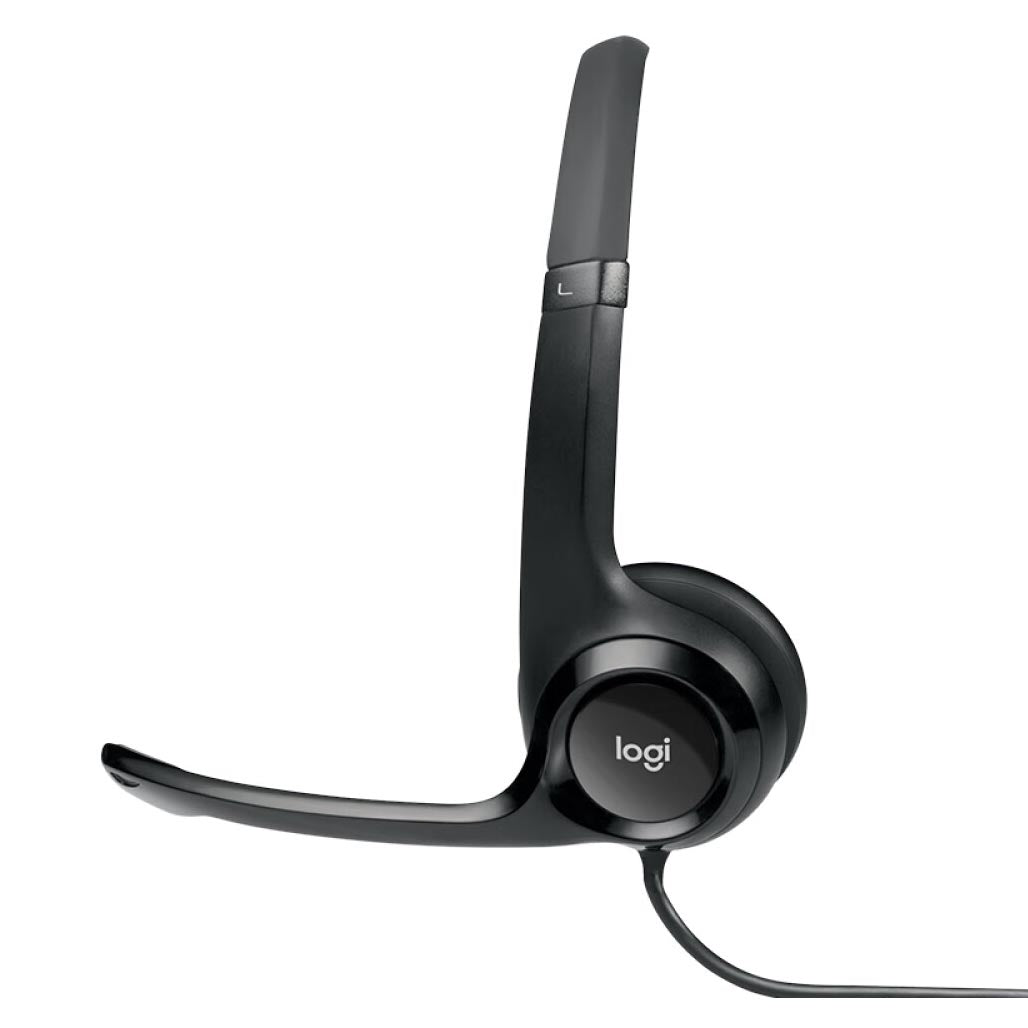 Logitech H390 stereo headset, black