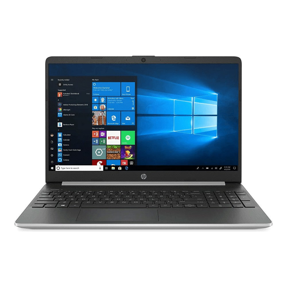 لابتوب HP 14-dq1037wm 14" HD 4GB/128GB، فضي، لوحة مفاتيح إنجليزية