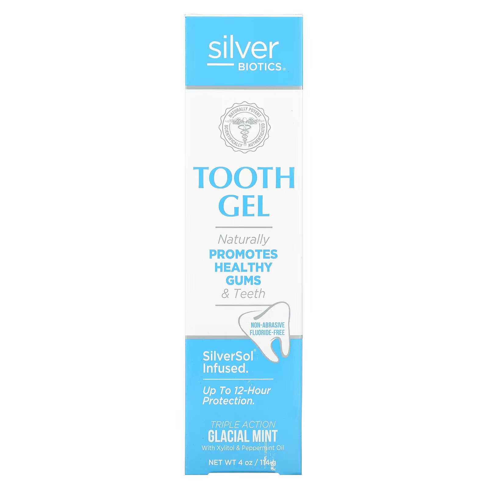 American Biotech Labs, SilverSol Toothpaste, Xylitol, Ice Mint, 4 fl oz (118 ml)