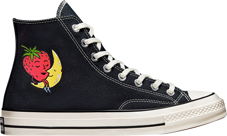 Converse Sky High Farm Workwear x Chuck 70 High Strawberry Moon Sneakers, Black