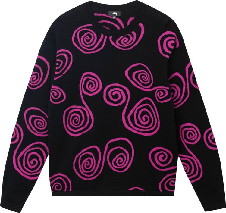 Stussy Hand Drawn S Sweater 'Black', black