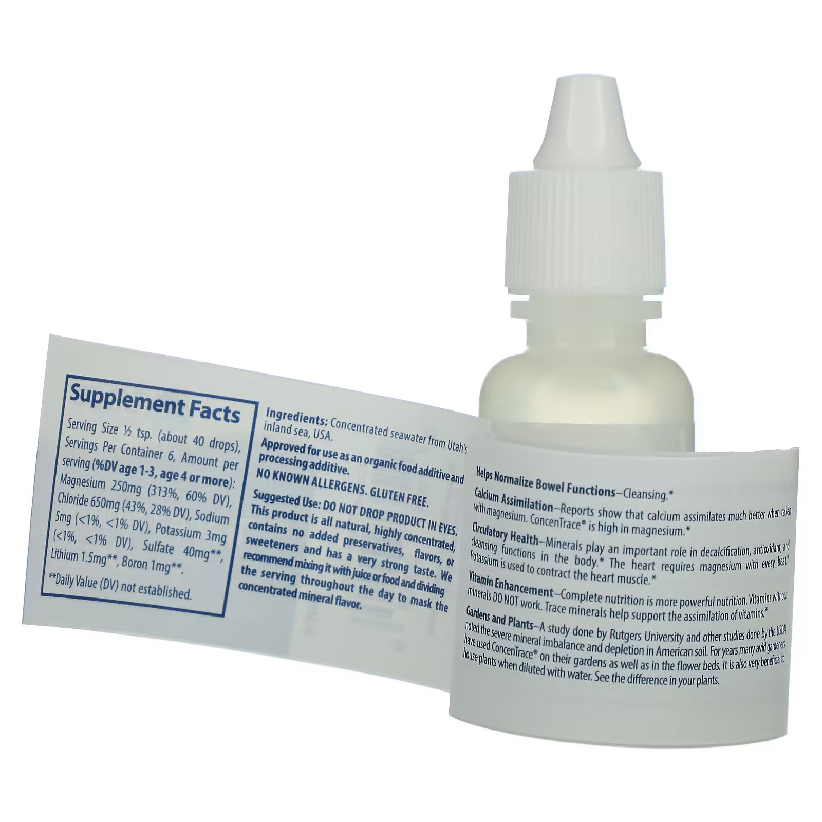 Trace Minerals ConcenTrace, microelements drops, 15 ml