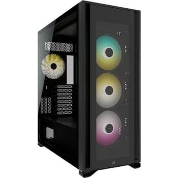 Corsair iCUE 7000X RGB Full-Tower ATX Case, Black, 8 Vertical, 3 Horizontal Expansion Slots, CC-9011226-WW