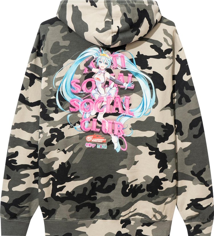 Anti Social Social Club x Good Smile Racing Hatsune Miku Hoodie 'Camo', multicolor