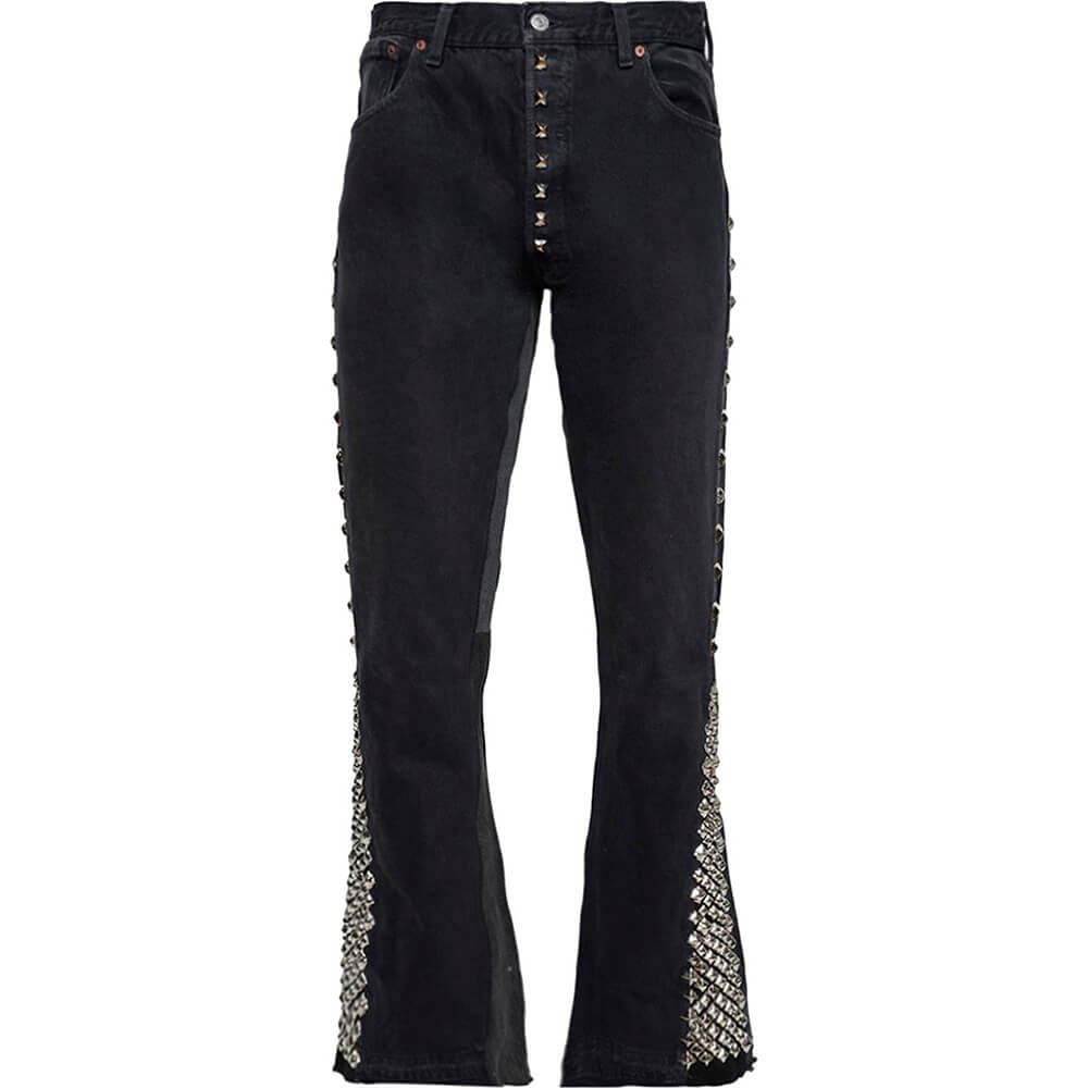 Trousers Gallery Dept. Studded La Flare, black