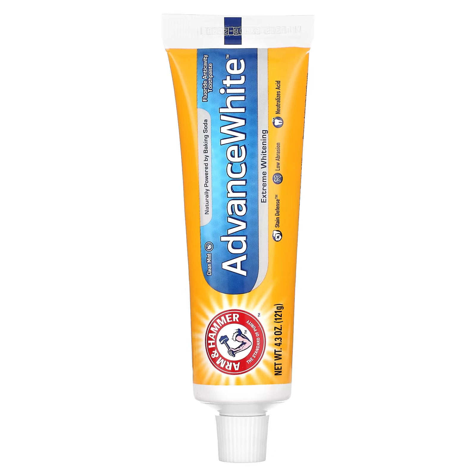 Arm & Hammer AdvanceWhite Anti-Cavity Fluoride Toothpaste with Mint, 121 g