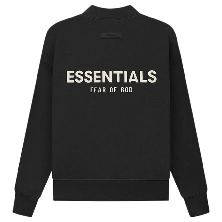 Fear of God Essentials Kids Crewneck Stretch Limo Sweatshirt, black