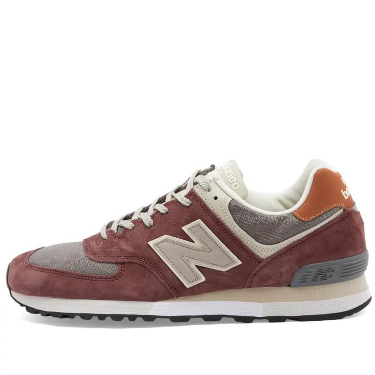 حذاء رياضي نسائي New Balance OU576PTY صنع في المملكة المتحدة، بني/برتقالي