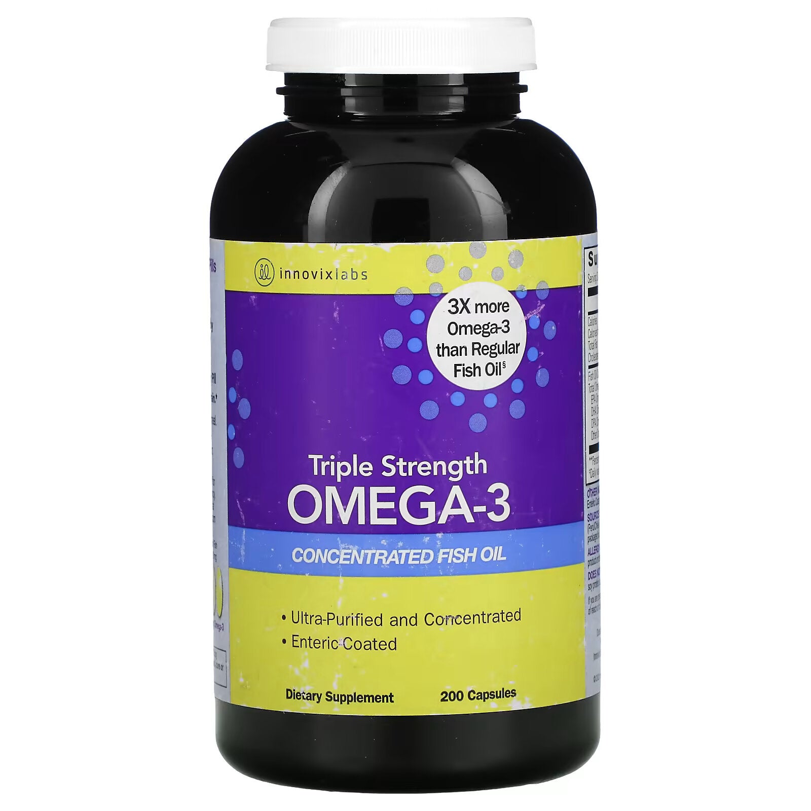 InnovixLabs, Triple Strength Omega-3, 200 Capsules