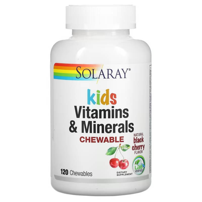 Solaray Children's Vitamins and Minerals, 120 Chewable Tablets