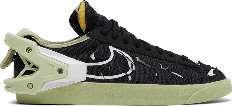 Nike Acronym x Blazer Low 'Black Olive Aura' in black