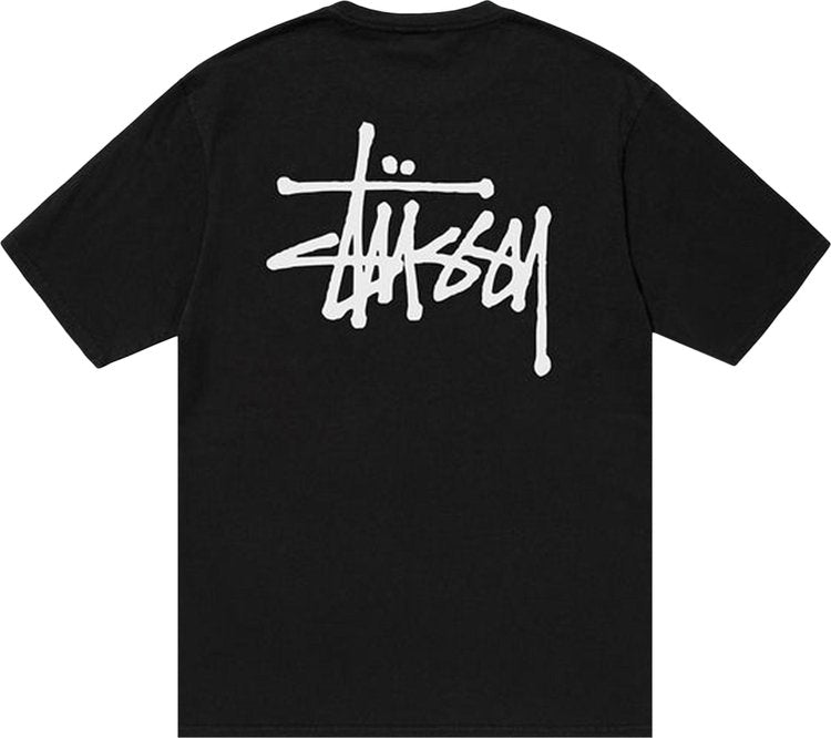 Stussy Basic Pigment Dyed Tee 'Black', black