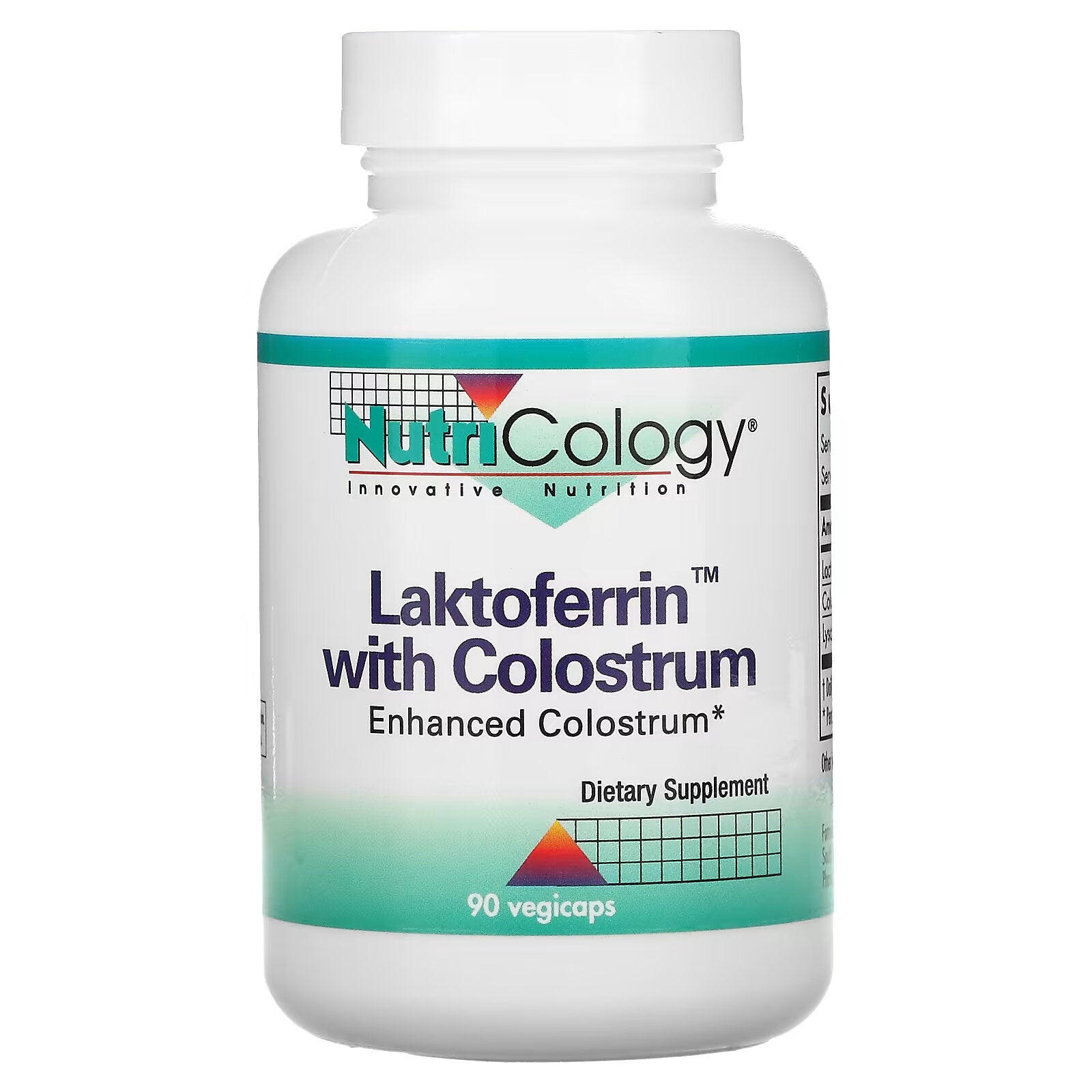 Nutricology, Lactoferrin with Colostrum, 90 Vegetarian Capsules