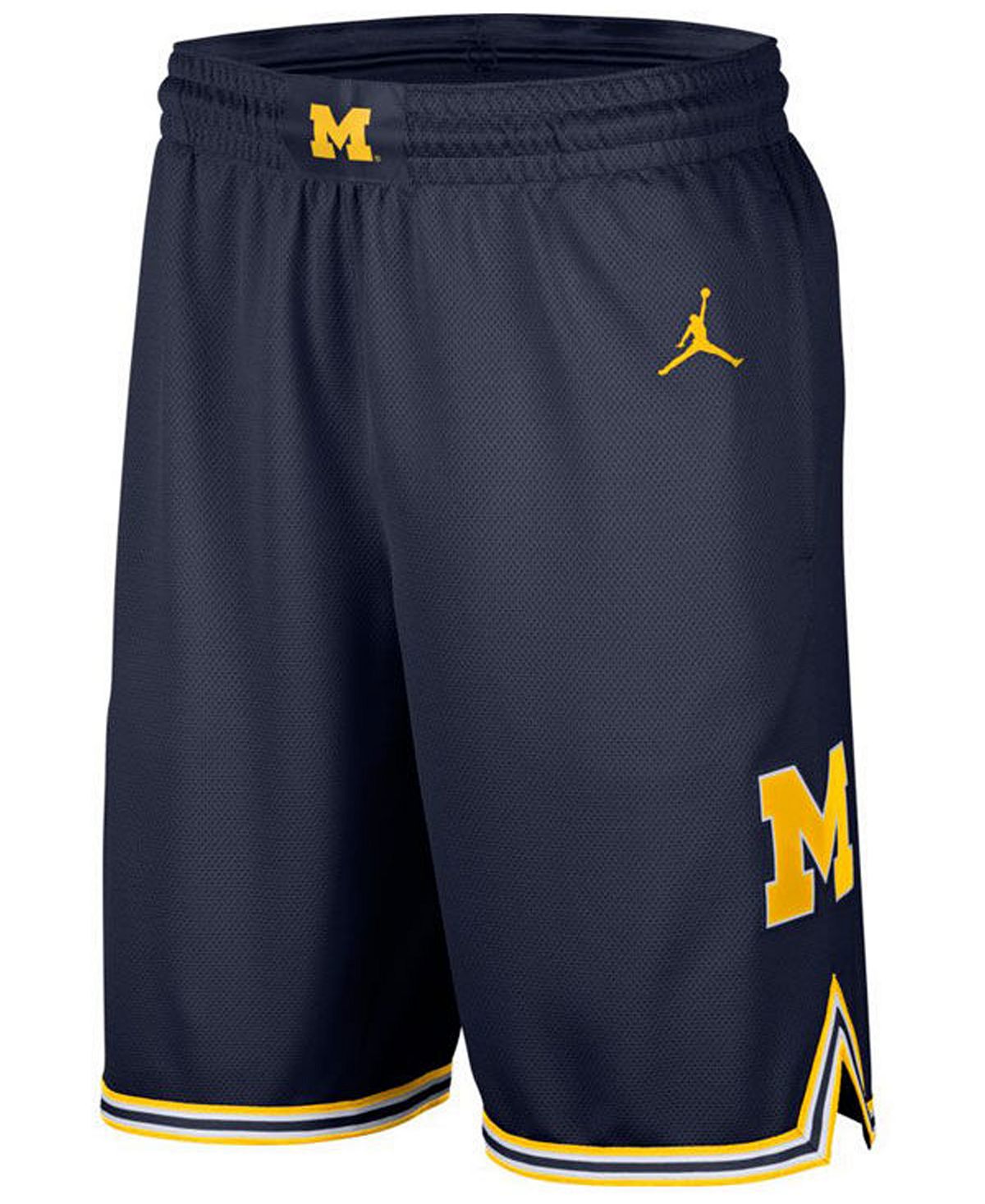 شورت كرة السلة للرجال من فريق Michigan Wolverines Replica Road من Nike، متعدد الألوان