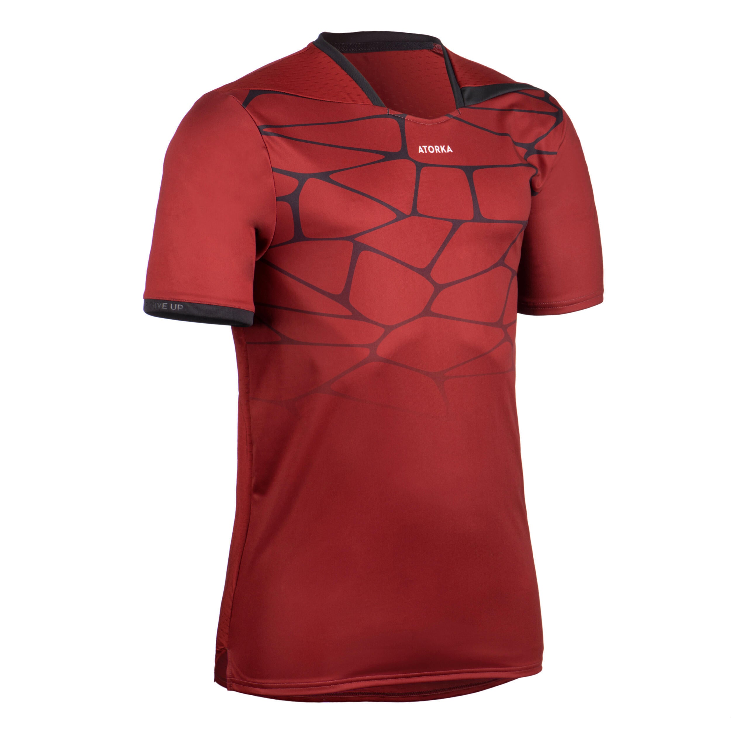 Men's handball jersey - H500 red/black ATORKA, burgundy/black