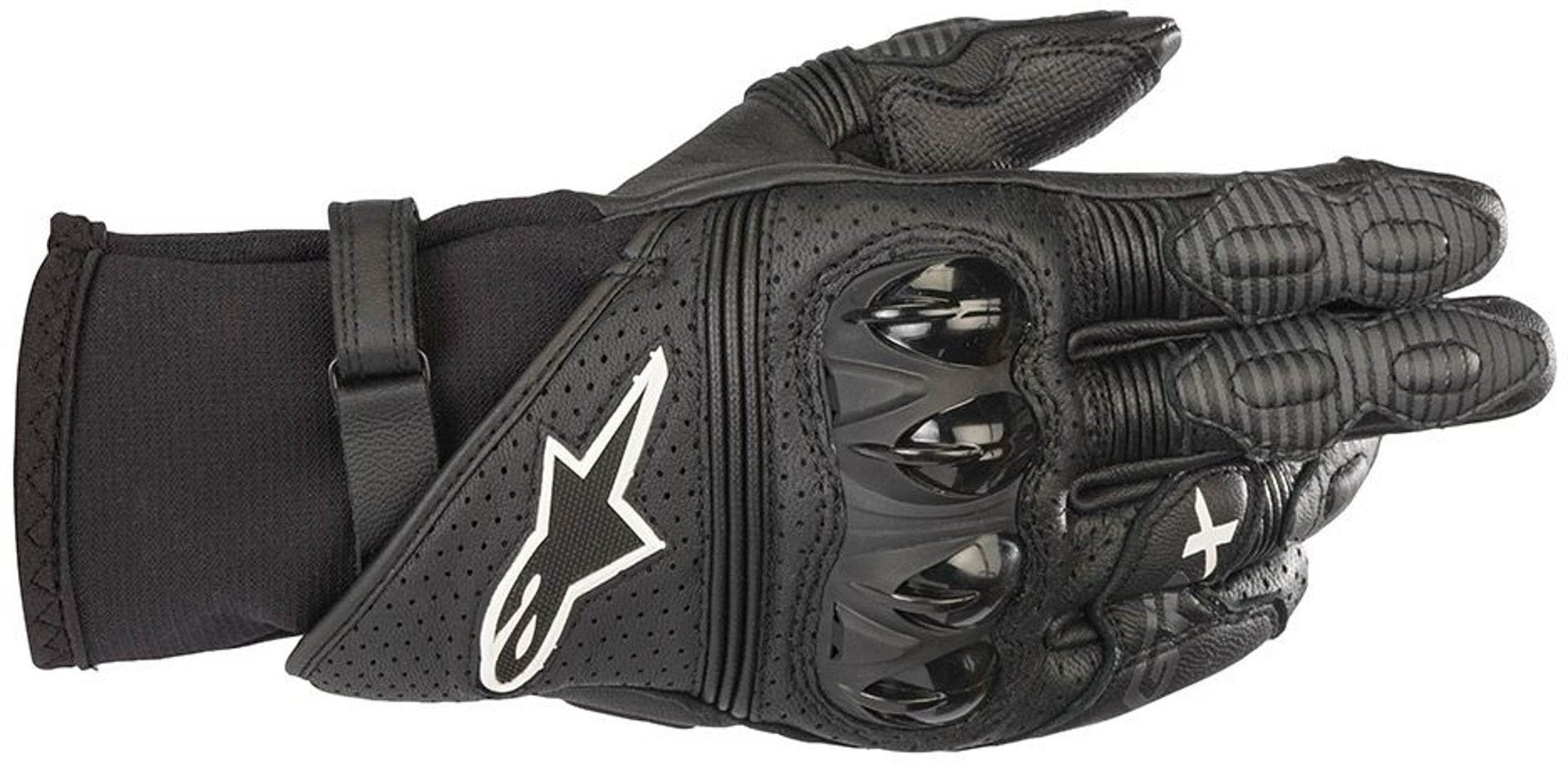 قفازات دراجات نارية Alpinestars GP X V2، باللون الأسود