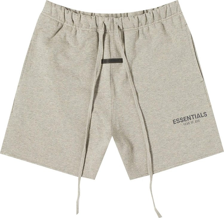 Fear of God Essentials Sweat Shorts 'Dark Heather Oatmeal', Gray