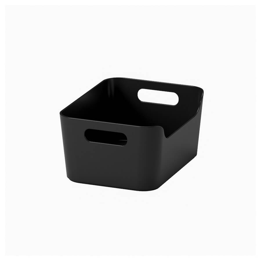 Ikea Uppdatera container 24x17 cm, black