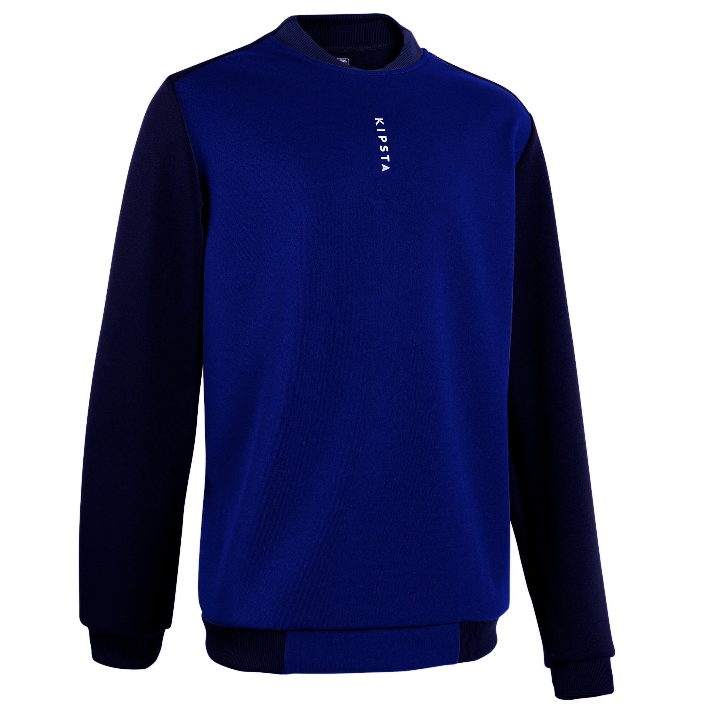 Children's football training sweatshirt Kipsta T100, dark blue/indigo